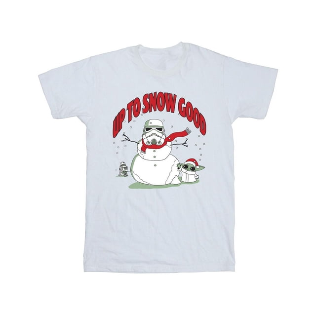 Star Wars Mandalorian Garçons jusqu'à la Neige Bon T-Shirt en Coton