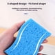 thumbnail image 5 of Esponjas de pulpa de madera para fregar, 6 unidades, paño de esponja azul para lavavajillas y ollas, antirayaduras y muy absorbentes para una limpieza fácil, ideales para fregaderos de, 5 of 8