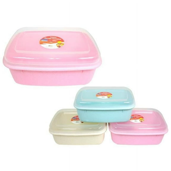 Family Maid 15827D Rectangle Food Container, Assorted Color - Large - Pack of 48