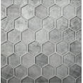 thumbnail image 3 of 5 pack Gray 11.8 in. x 11.8 in. Hexagon Polished Glass Mosaic Floor and Wall Tile (4.83 sq. ft./Case), 3 of 4