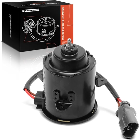 A-Premium Engine Radiator Cooling Fan Motor Compatible with Honda CR-V CRV 2002-2006, Civic 2003-2005, Element 2010-2011 & Acura RSX 2002-2006, 1.3L 2.0L 2.4L, Replace# 19030PZA901, 38616PSA003