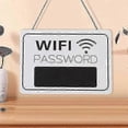 thumbnail image 3 of 2026 Wifi Password Wall Chart Wall Hanging Display Signage Blackboard(1pcs,white And Black), 3 of 5