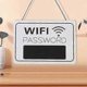 thumbnail image 3 of 2026 Wifi Password Wall Chart Wall Hanging Display Signage Blackboard(1pcs,white And Black), 3 of 5