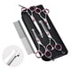 thumbnail image 2 of Juego de 6 tijeras profesionales para cortar el pelo de perros y mascotas, tijeras de peluquería, kit de herramientas de entresacar con peine y paño limpiador., 2 of 10