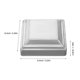 thumbnail image 2 of Phenofice 6Ud Cubierta Decorativa Para Poste Metálico En Color Plata Fácil De Instalar, 2 of 6