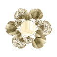 thumbnail image 4 of Decoración de pared de metal para el hogar de lujo moderno, espejo de pared, flores, hojas, esculturas de pared de hierro, espejo decorativo BLESIY Arte de pared colgante, 4 of 8