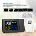 Projection Alarm Clock with Indoor/Outdoor Temp, Dual Alarms, Weather