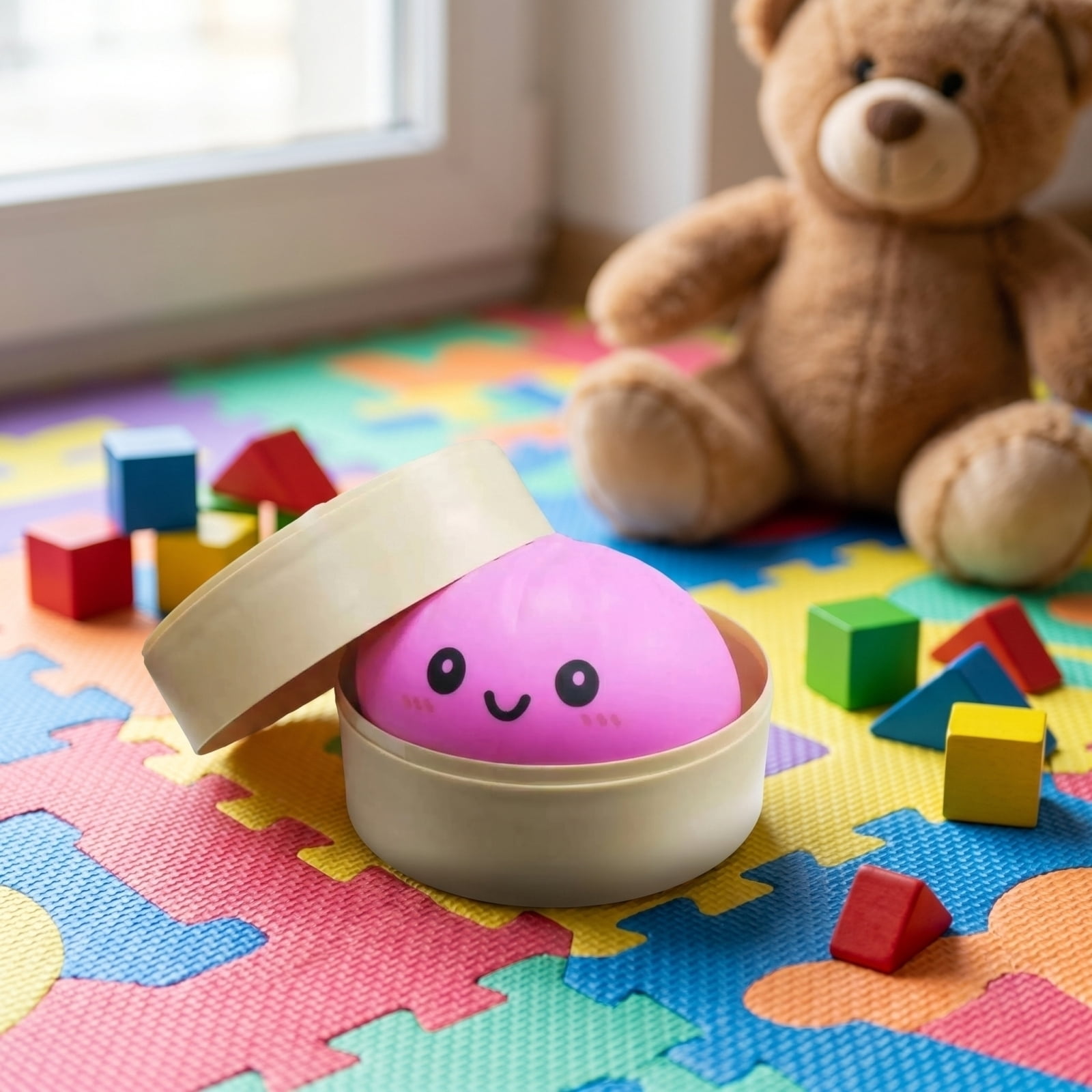 2026 New Dumpling Squishy Large with Steamer Box,Super Soft Giant Squishy Dumpling, Mystery Dumpling Squishy,Large Stress Relief Squishys Dumplings for Everyone Anxiety Relief, Yellow