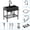 Black, variant on Anvazise Kitchen Sink, Stainless Steel Single Bowl Sink,Embedded/Top Mounted Workstation Sink with Cutting Board & Drainage Basket,Farmhouse Workstation Sink with Multiple Accessories,32 X 18in