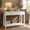 39"-White, variant on Console Table with Charging Station, 2-Drawer Modern Sofa Table with Open Shelf, Entryway Accent Furniture for Living Room, Hallway, Study, Black Metal Legs, Black