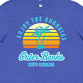 thumbnail image 4 of Inktastic Summer Enjoy the Sunshine Outer Banks North Carolina in Blue Youth T-Shirt, 4 of 5