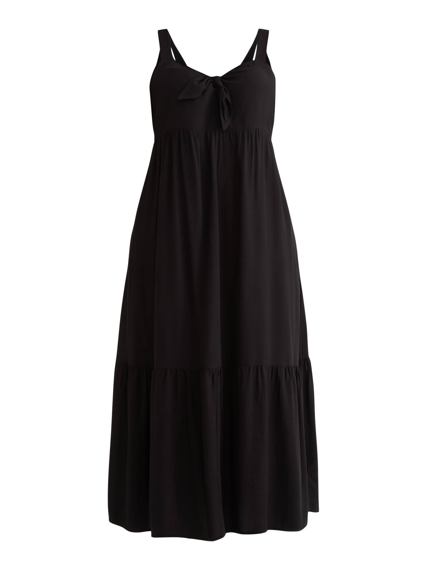 Terra & Sky Black Label Women's Plus Empire Waist Maxi Dress, Sizes 0X-4X
