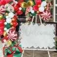 thumbnail image 5 of Kit de arco de guirnalda de globos navideños, paquete de 106, rojo, blanco, verde y dorado, 5 of 5