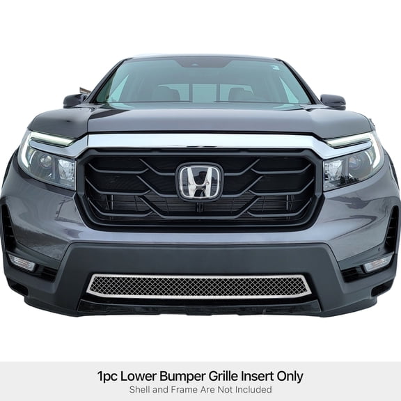 Stainless Steel Lower Bumper Mesh Grille 2021-2025 Honda Ridgeline