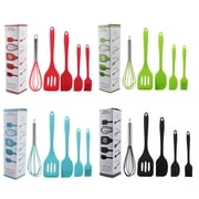 5pcs silicone baking kitchen tool five piece set non stick kitchenware set scraper full five piece set Multi functional silicone scraper, oil brush, frying shovel, egg beater set