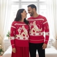thumbnail image 4 of Matching Family Christmas Pullover Sweaters Long Sleeve Snowflake Crewneck Knitted Pullover Tops, 4 of 8