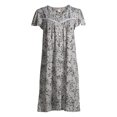 thumbnail image 7 of Secret Treasures Short Sleeve V-Neck Silhouette Nightgown (Women's) 1 Pack, 7 of 7