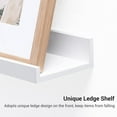 thumbnail image 3 of 24 inch Picture Ledge Shelf, Floating Shelves Wall Mounted Set of 3, Photo Shelf Modern Wall Shelves for Decor,White, 3 of 6