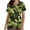 Green, variant on SwiftWear Tactical Scrubs Top for Women Camo Work Scrub Nursing Uniform Short Sleeve V Nek Holiday Shirts XL