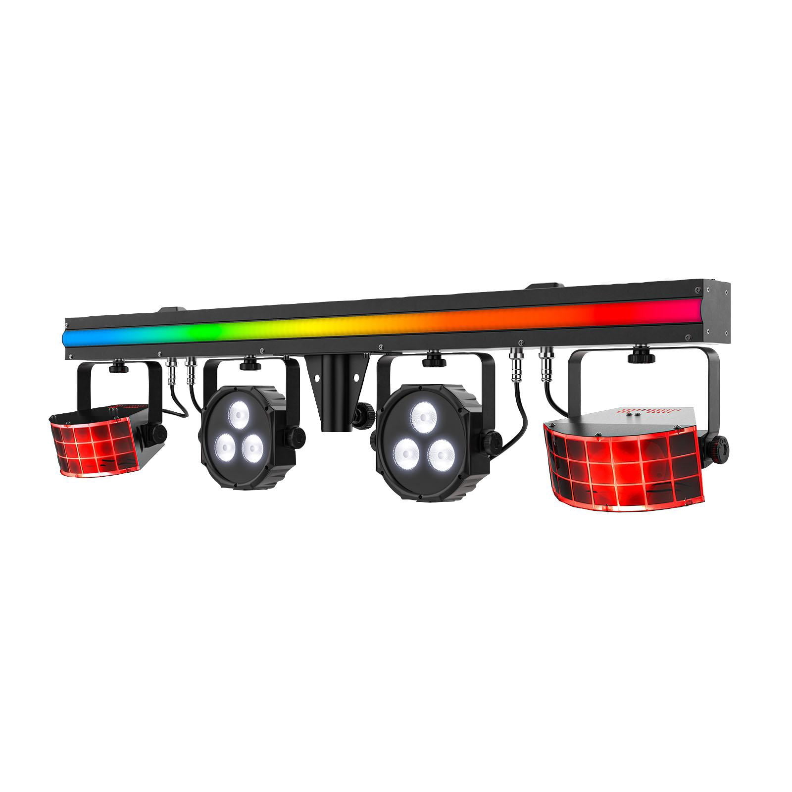 Chauvet DJ GigBAR 3 ILS 3-in-1 Effect Lighting System 2-Pack with Fog Machine & Controller Package