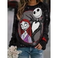 thumbnail image 4 of Halloween Ghost Print Pullover Sweatshirt, Casual Long Sleeve Crew Neck Sweatshirt For Fall & Winter, Women's Clothing, 4 of 4