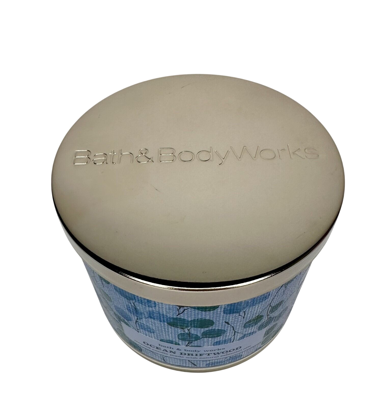 Bath and Body Works Ocean Driftwood Scented Candle Made With Natural Essential Oils 14.5 OZ / 411 G