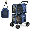 thumbnail image 1 of Cochecito Multifuncional 4 en 1 Costway para Perros y Gatos Azul 51 x 68 x 107 cm, 1 of 3