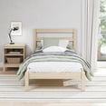 thumbnail image 2 of Mainstays Palmer Twin Bed, Natural Teak, 2 of 23