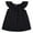 Black, variant on FAOWME Kids Toddler Baby Girls Spring Summer Solid Color Ruffle Sleeveless Princess Dress Sundress Vacation Dresses Black 5-6 Years