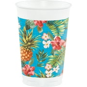 Aloha 16oz Plastic Cups, 8 pk by CREATIVE CONVERTING