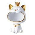 thumbnail image 1 of Laughing Cats Statue Key Bowl for Entryway Table Storage Bowl Tray Big Mouth Cats Storage Box Statue Cats Organizer-B, 1 of 5