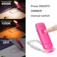 thumbnail image 2 of Luz LED de lectura con clip para libros, lámpara de lectura para libros en la cama, luz suave para los ojos, recargable, ajustes de brillo para protección ocular, magenta JAMW Sencillez, 2 of 5