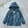 thumbnail image 2 of XEGLSBU Boys Jackets Size 6-7 Boys Windbreaker Jacket with Cartoon Print Lightweight Outdoor Jacket for Kids Youth Hiking Camping Sports Boys Jackets Size 14-16 Zipper Green Size 8-9 Years, 2 of 6