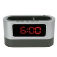 thumbnail image 1 of Reloj despertador digital, soporte para bolígrafo, reloj despertador, soporte para bolígrafo, reloj despertador, reloj para dormitorio, diseño aerodinámico, 1 of 14