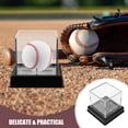 thumbnail image 2 of KAKOWELY 1 Set Decorative Baseball Box Household Baseball Holder Transparent Softball Case Baseball Accessory,4.13"X4.13"X3.74", 2 of 5
