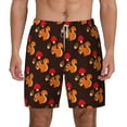 thumbnail image 3 of Uemuo Cute Squirrel Pattern Mens Swim Trunks Quick Dry Board Shorts with Mesh Lining, Stretch Beach Shorts Quick Dry No-Chafing Board Shorts-Small, 3 of 9