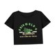 thumbnail image 4 of Camiseta corta holgada para mujer, disfraz de verano, camiseta recortada para vacaciones deportivas de oficina SG, 4 of 7