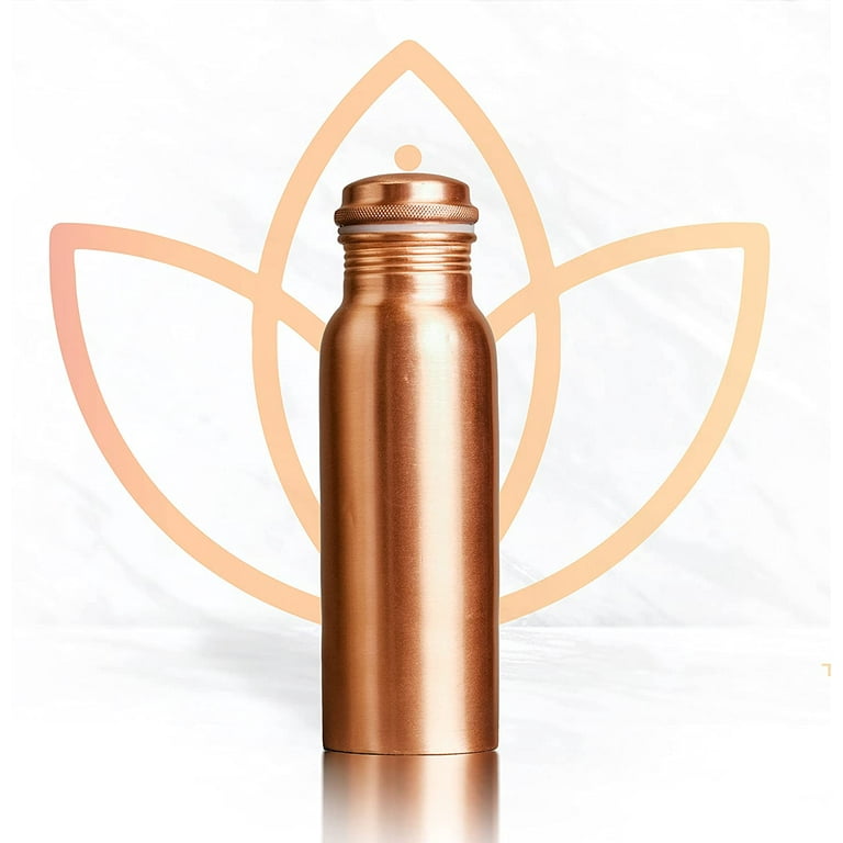 Copper Water Bottle Plain Matt Finish