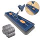 thumbnail image 3 of Y Fregona Almohadillas De Microfibra Piso De Madera Seco Húmedo (Paño) Azul 4 Piezas, 3 of 5