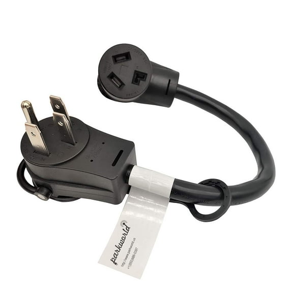 Parkworld 62039 RV 50A Splitter Adapter Cord 14-50P to 14-50R & 10-30R Dryer 3-Prong Female (1.5FT)