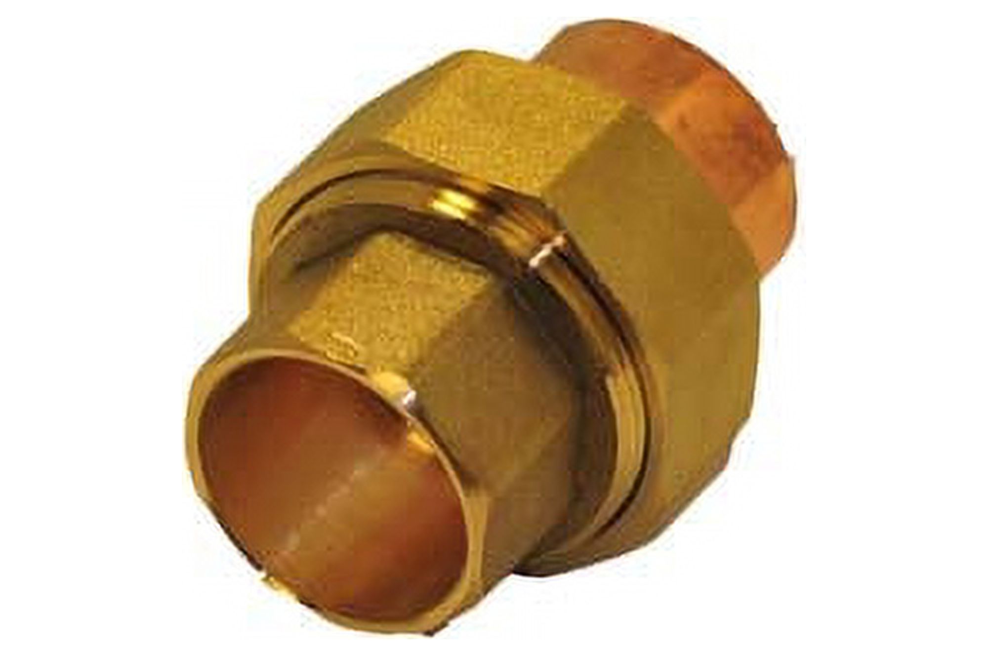 Libra Supply 1-1/2 inch Lead Free Copper Sweat Union C x C (Copper + Brass + Copper) Solder Joint, (click in for more size options)1-1/2'' Copper Pressure Pipe Fitting Plumbing Supply - image 3 of 3