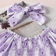 thumbnail image 5 of Gelikeya Halloween Baby Clothes for Girls Cute Pumpkin Prin Rompers + Headband 2 Piece Outfits Bodysuit (Purple, 6-12 Months), 5 of 6