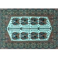 thumbnail image 1 of Ahgly Company Indoor Rectangle Persian Light Blue Traditional Area Rugs, 7' x 10', 1 of 4