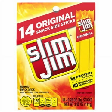 2X - Slim Jim Original Snack Sized Smoked Meat Sticks