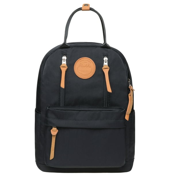 Mochila escolar unisex KAUKKO KS06-Black con compartimento para computadora portátil de 10 pulgadas