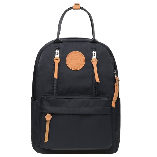 Mochila escolar unisex KAUKKO KS06-Black con compartimento para computadora portátil de 10 pulgadas