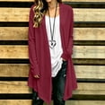 thumbnail image 2 of Winter Jackets For Women Fashion Solid Linen-cotton Cardigan Casual Open Front Long Sleeve Y2k Fall Fashion Clothes 2026, 2 of 8
