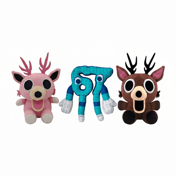 99 Nights In the Forest Plush Toys, Steal a Brainrot Plush 67 Number Plush Toy | Soft Stuffed Figure Collectible Plushies Gifts for Fans Birthday Festival and Special Occasions 3PC