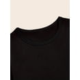 thumbnail image 3 of Girls' Happy Easter Bunny Graphic Tee - Soft Cotton, Crew Neck Short Sleeve Casual Top for Summer Outdoor Fun, 3 of 6