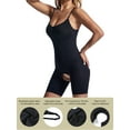 thumbnail image 4 of GOLD CARP Shapewear Women Shaping Bodysuit Seamless Tummy Control Full Body Shaper Thigh Slimmer Adjustable Straps,Black,XL, 4 of 5
